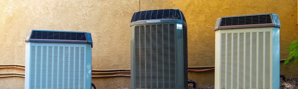 Newly installed air conditioning units in Austin, TX