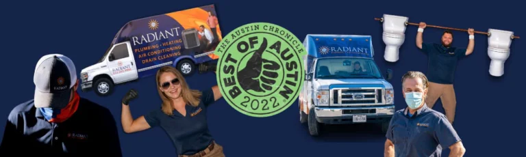 Radiant best of Austin 2022 award in plumbing and HVAC
