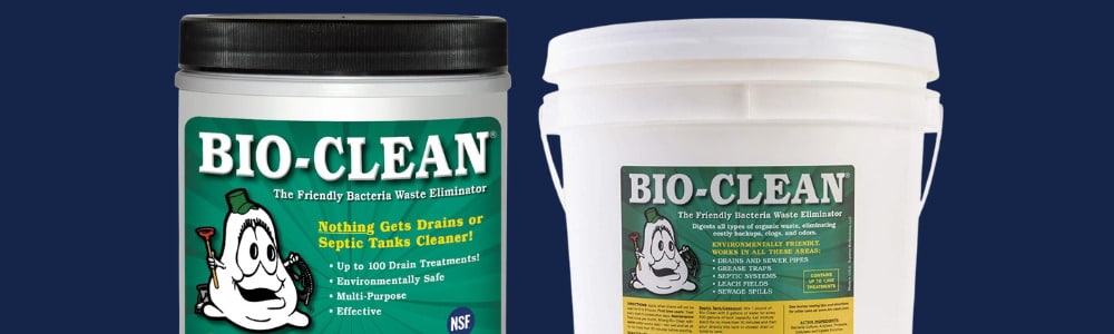 2 containers of bioclean drain cleaner