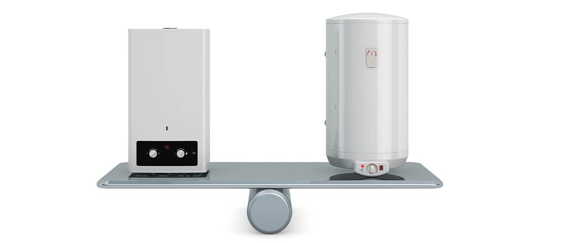 Comparison of boilers on a scale