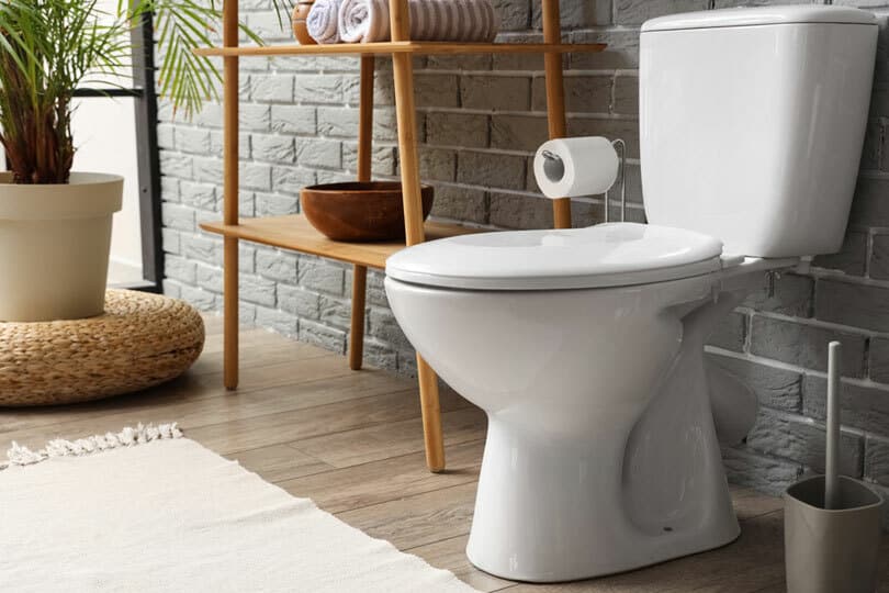 A picture of a toilet in a bathroom