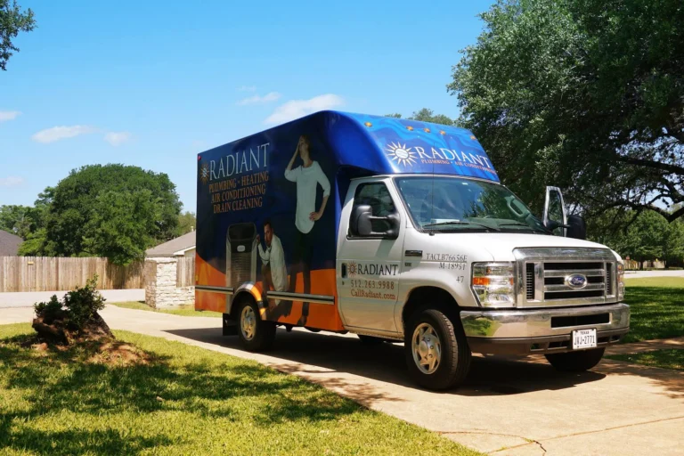 The Radiant Truck parked in a driveway