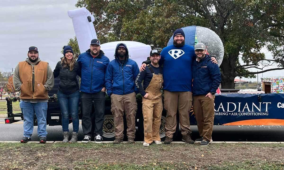 The Radiant Plumbing & Air Conditioning Team at the Georgetown Parade in 2024