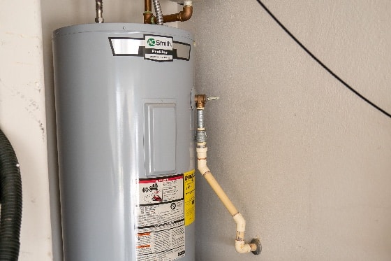Hot water heater installed