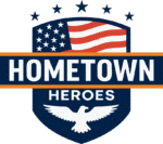 The logo for Radiant's Hometown Heroes military discount and first responders program for savings.