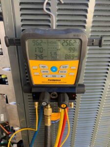 HVAC system refrigerant pressure testing during installation San Marcos