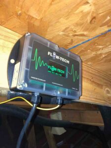 Flow-Tech water treatment device installed on home plumbing system