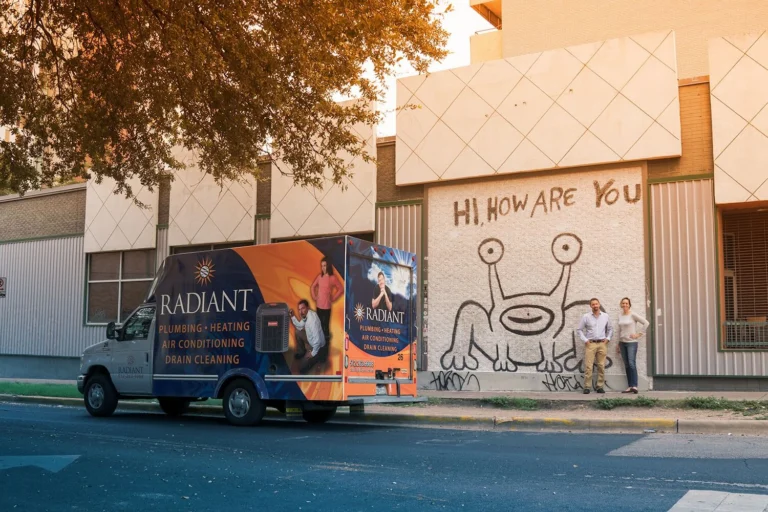 Radiant truck parked on the street in Austin, TX