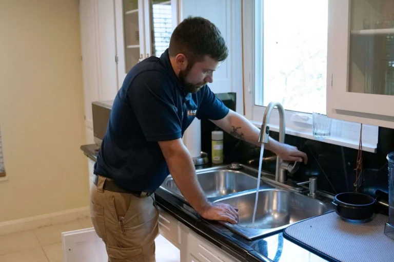 A kitchen sink infested with drain flies in Round Rock, TX