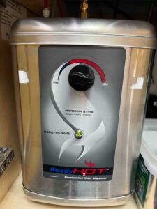 under-sink ReadyHOT RH-200-SS hot water dispenser with adjustable temperature dial