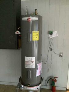A new water heater installed in a home in New Braunfels TX