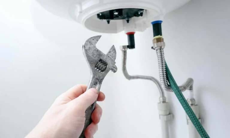 Conducting maintenance on a water heater