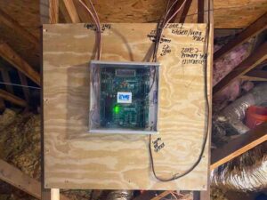 Electric switchboard to manage the dual zone HVAC unit